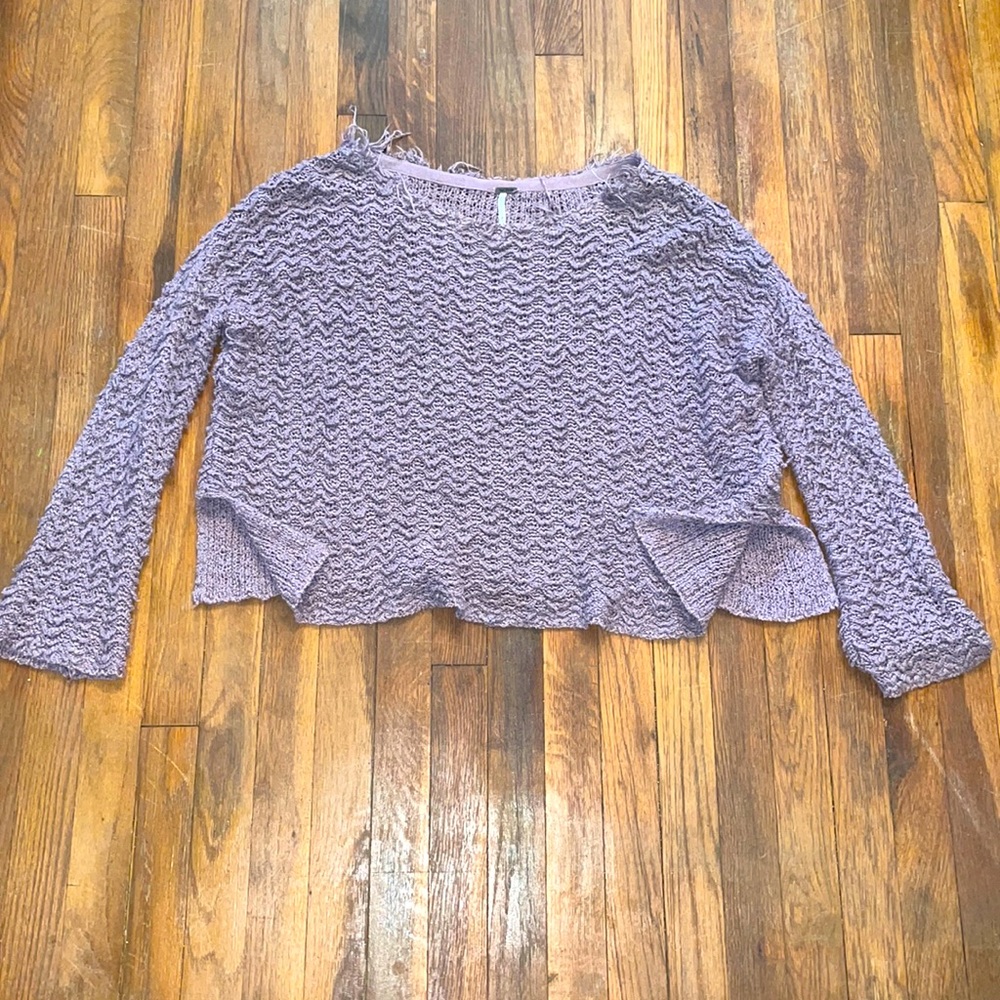 Free People purple sweater. Size XS